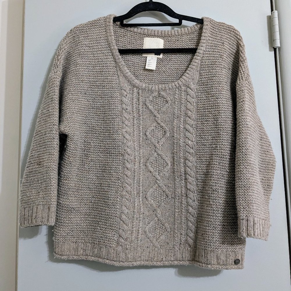 Large Levi's wool blend cable oversized sweater